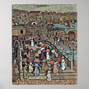 Maurice Brazilië Prendergast - Ponte della Paglia Poster