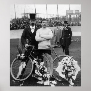 Maurice Garin Winnaar Paris-Roubaix 1898 Kleur Roo Poster