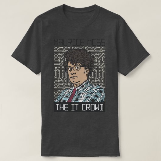 Maurice Moss The IT Crowd T-shirt (Design voorkant)