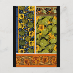 Maurice Pillard ( dit Verneuil ) Floral Art Nouvea Briefkaart