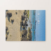 Maurice plage et bateaux vue puzzle (Horizontal)