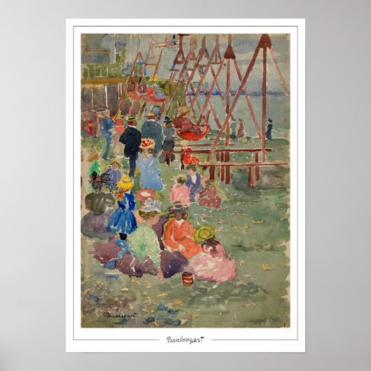 Maurice Prendergast Affiche d'art Zedign #60 (Devant)