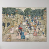 Maurice Prendergast - The Terrace Bridge, Central Poster (Voorkant)