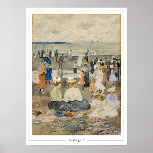Maurice Prendergast Zedign Kunst Poster #627 (Voorkant)