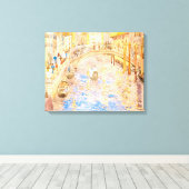 Maurice Prendergast's Venetian Canal Scene Canvas Afdruk (Insitu (Houten vloer))