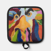 MauriceAngryRooster Square Pannenlap (Voorkant)