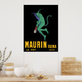 Maurin Quina Absinthe Poster Publicité Française (Cuisine)