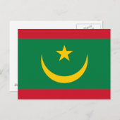 Mauritaanse vlag briefkaart (Voorkant / Achterkant)