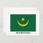 Mauritaanse vlag briefkaart (Voorkant / Achterkant)