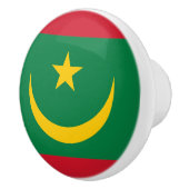 Mauritaanse vlag keramische knop (Rechts)