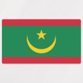 Mauritaanse vlag labels (Design 1)