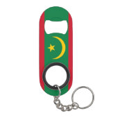 Mauritaanse vlag mini flessenopener (Achterkant)