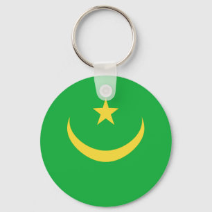Mauritania Fisheye Flag Sleutelhanger