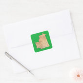 Mauritania Map Sticker (Envelop)