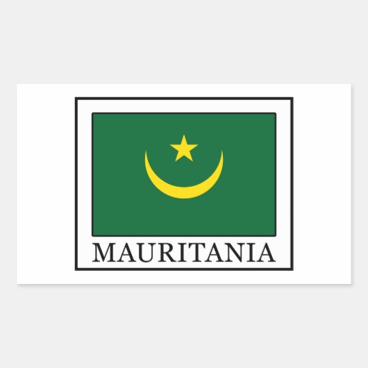 Mauritanië Rechthoekige Sticker (Voorkant)