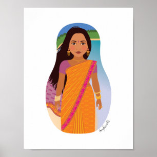 Mauritiaanse, Indiase Matryoshka Poster