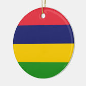 Mauritiaanse vlag keramisch ornament (Links)
