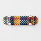 Mauritiaanse vlag kleuren harten Patriottisch Skateboard (Horizontaal)