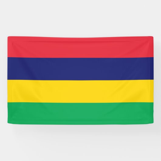 Mauritiaanse vlag spandoek (Horizontaal)