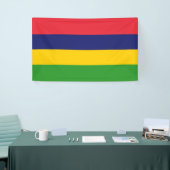 Mauritiaanse vlag spandoek (Beurs)