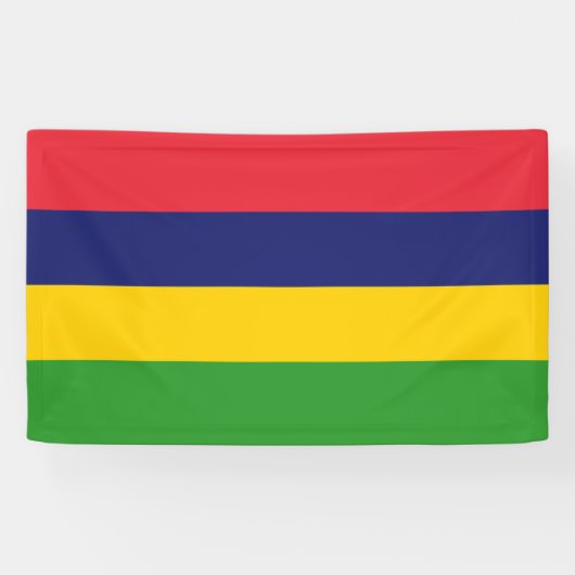 Mauritiaanse vlag spandoek (Horizontaal)