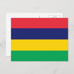 Mauritiaanse vlag, vlag van Mauritius Briefkaart