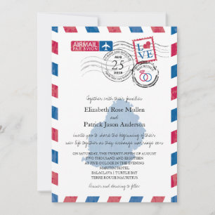 Mauritius Airmail Huwelijksuitnodiging Kaart