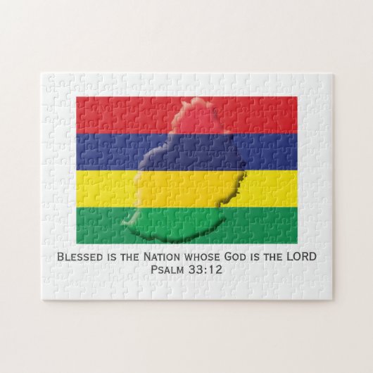 MAURITIUS | Blessed Nation | MAURITIAN FLAG Legpuzzel (Horizontaal)