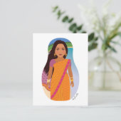 Mauritius, Briefkaart van Indische Matryoshka (Staand voorkant)