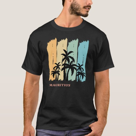 Mauritius Eiland Reizen Souvenir Frans C T-shirt (Voorkant)