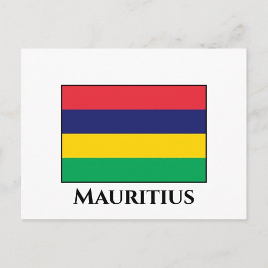 Mauritius Flag Briefkaart (Voorkant)