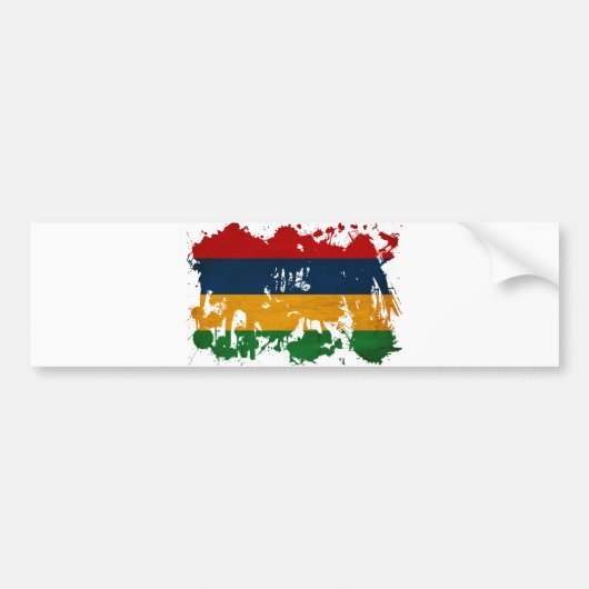 Mauritius Flag Bumpersticker (Voorkant)