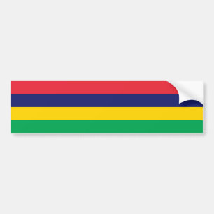 Mauritius Flag Bumpersticker