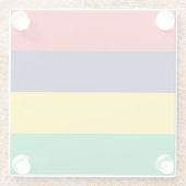 Mauritius Flag Glazen Onderzetter (Achterkant)