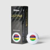 Mauritius Flag Golfballen (Verpakking)
