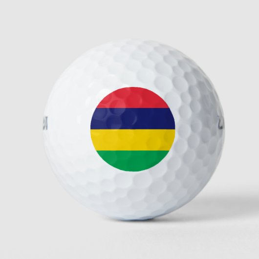 Mauritius Flag Golfballen (Voorkant)