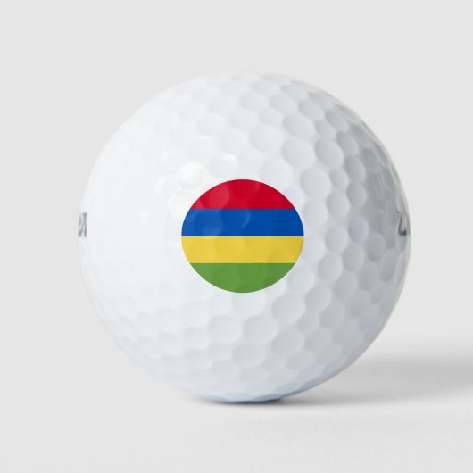 Mauritius Flag Golfballen (Voorkant)
