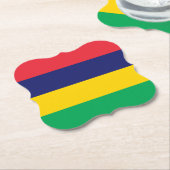 Mauritius Flag Kartonnen Onderzetters (Gekanteld)