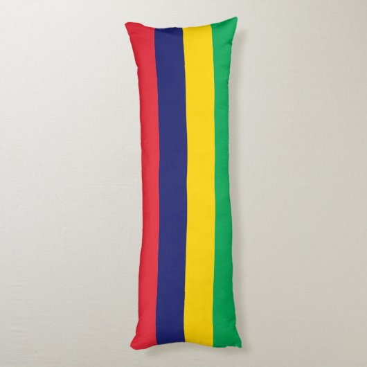 Mauritius Flag Lichaamskussen (Achterkant (Verticaal))