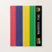Mauritius Flag & Mauritius country / Mauritius Legpuzzel (Verticaal)