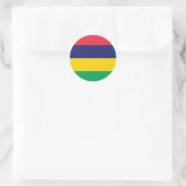 Mauritius Flag Ronde Sticker (Tas)