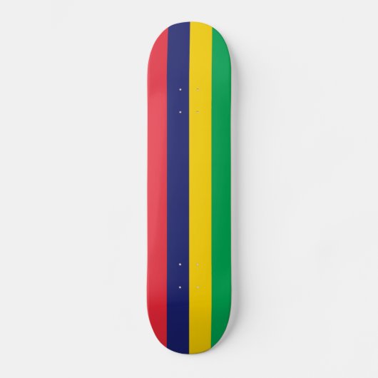 Mauritius Flag Skateboard (Voorkant)