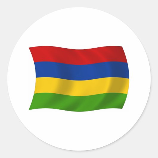 Mauritius Flag Sticker (Voorkant)