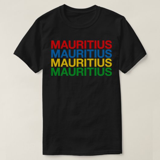 MAURITIUS Flag T-shirt (Design voorkant)