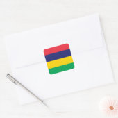 Mauritius Flag Vierkante Sticker (Envelop)