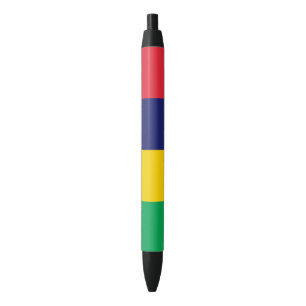 Mauritius Flag Zwarte Inkt Pen