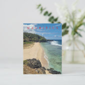 Mauritius Gris Beach uitzicht briefkaart (Staand voorkant)
