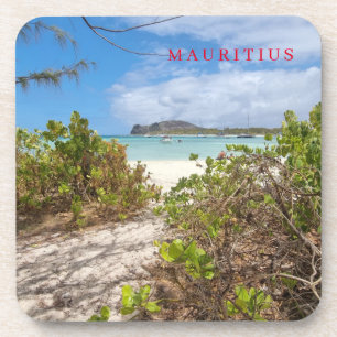 Mauritius Ilot Gabriel strand uitzicht onderzetter