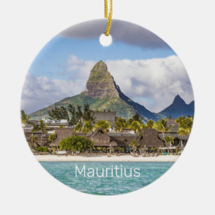 Mauritius Indische Oceaan Flic En flac Beach Souve Keramisch Ornament