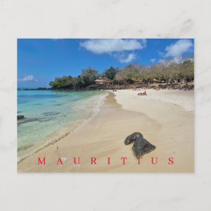 Mauritius La Cuvette Beach uitzicht briefkaart